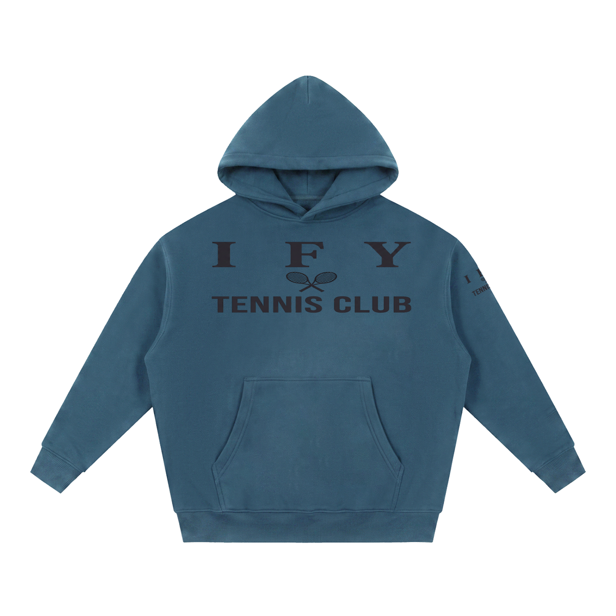 Oversized Boxy-Fit Fleece Hoodie