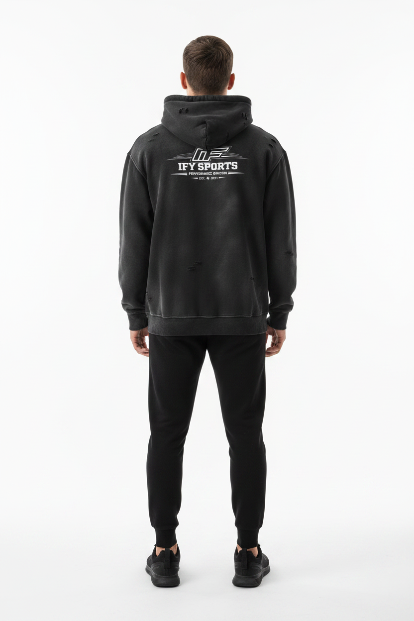 Unisex Frayed Fleece Hoodie: Your Go-To for Comfort and Style