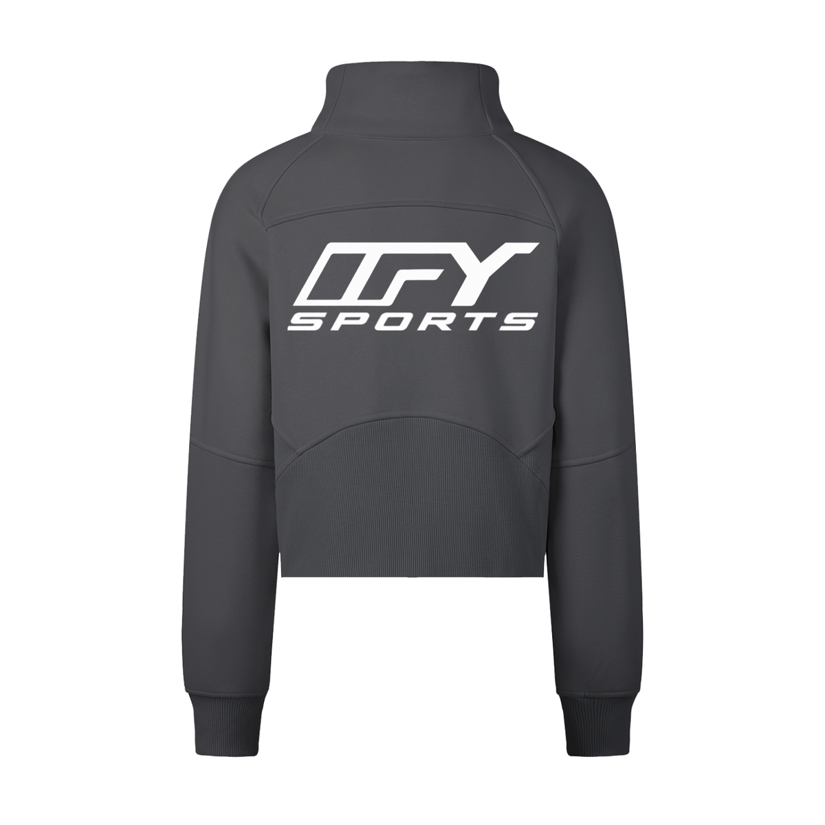 Cropped Half-Zip Sweatshirt