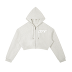 Essential Cropped Zip-Up Hoodie