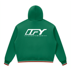 Unisex Oversized Color Block Fleece Hoodie