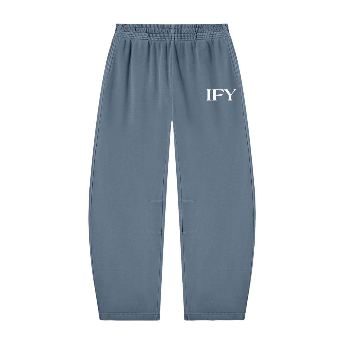 Unisex Vintage Washed Barrel Leg Sweatpants