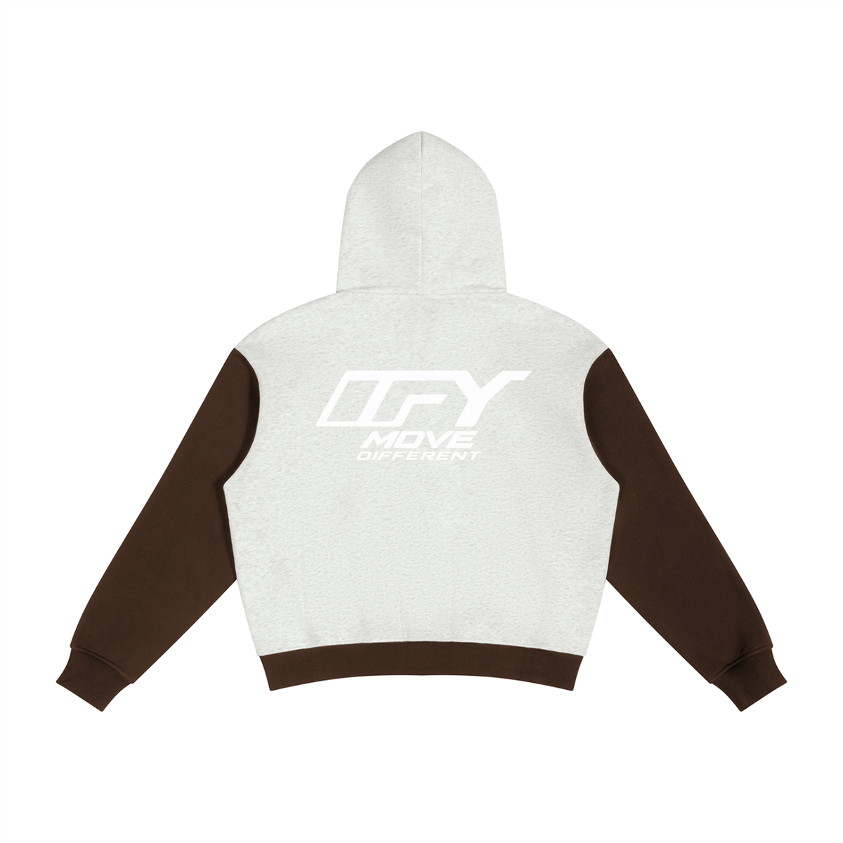 Unisex Color Block Fleece Full Zip Hoodie