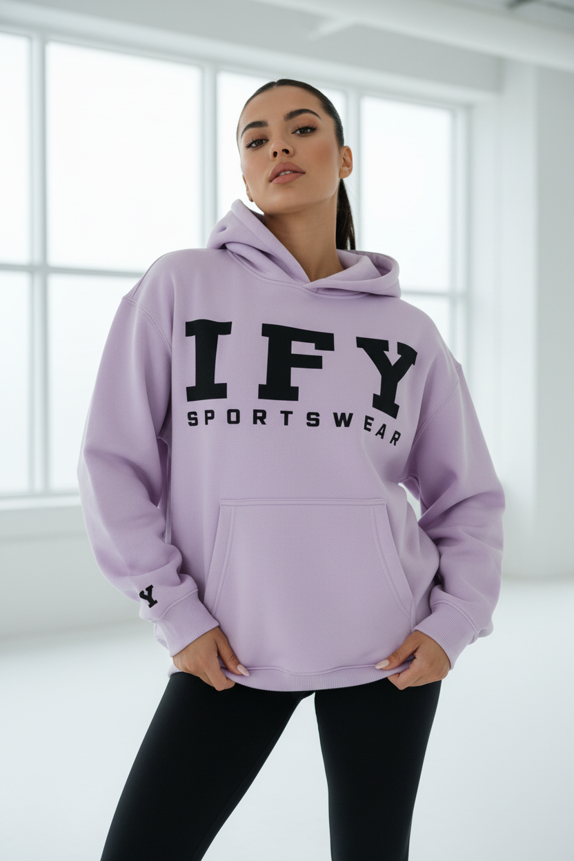 Essential Oversized Boxy Fit Fleece Hoodie