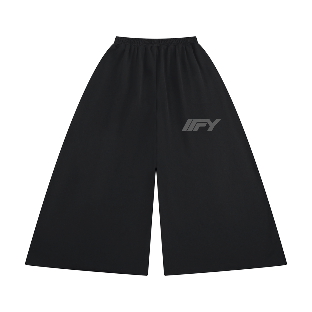 Women's Raw Edge Wide Leg Sweatpants