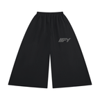 Women's Raw Edge Wide Leg Sweatpants