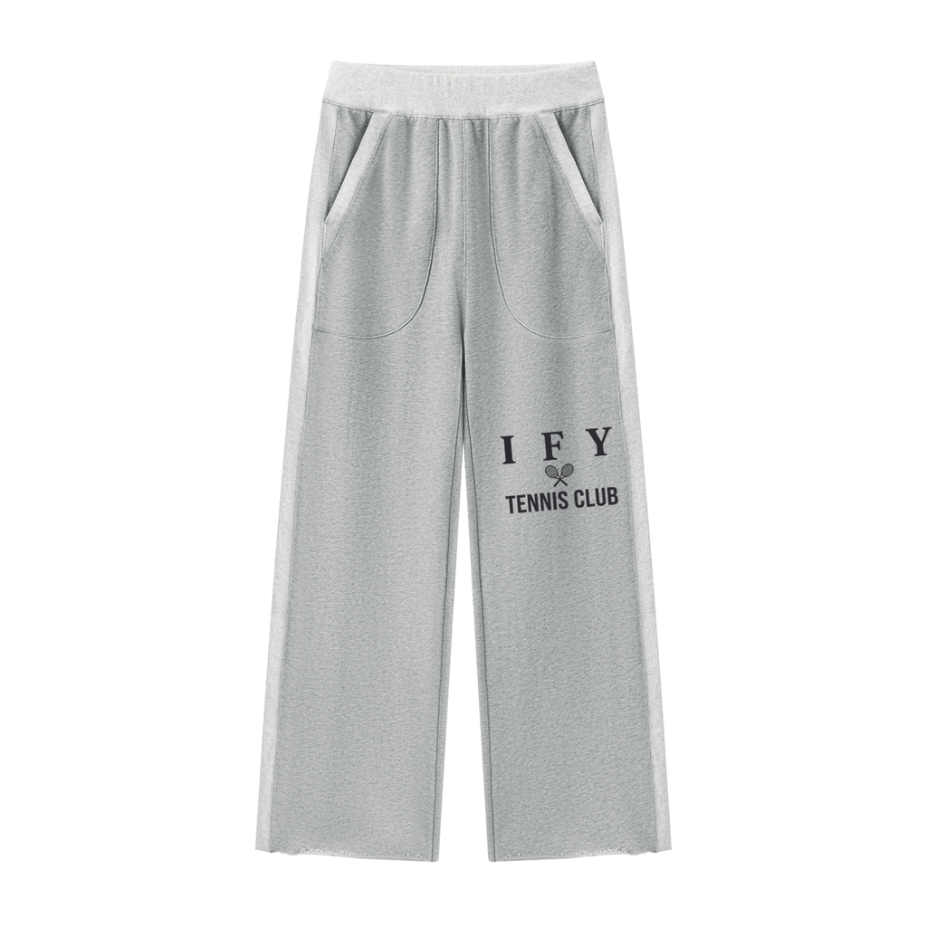 Colour Block Raw Hem Sweatpants