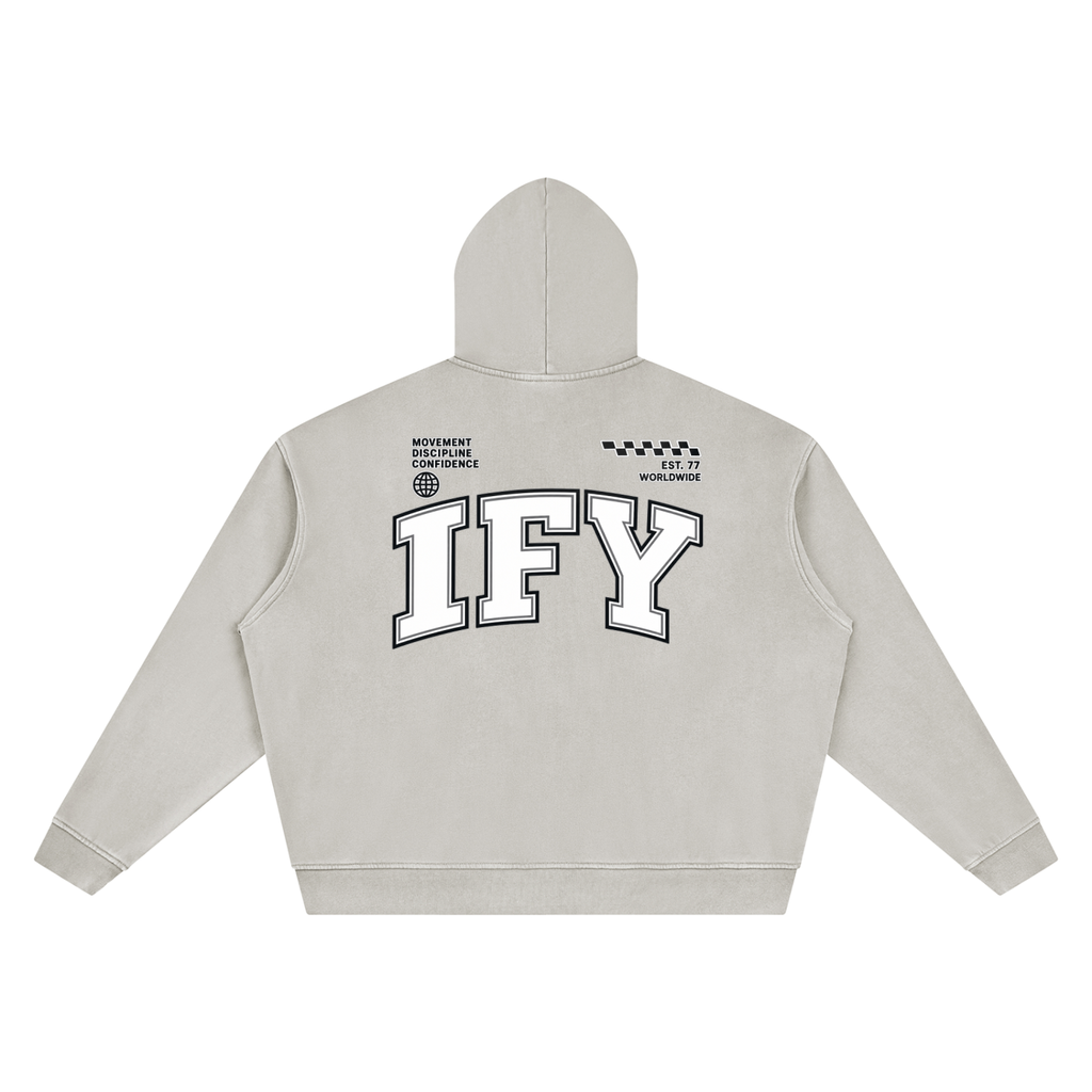 Unisex Vintage Wash Boxy Hoodie