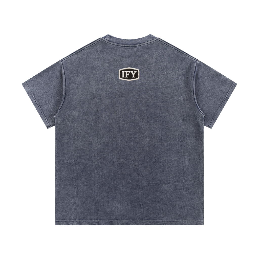 Mineral Wash Waffle Knit T-Shirt