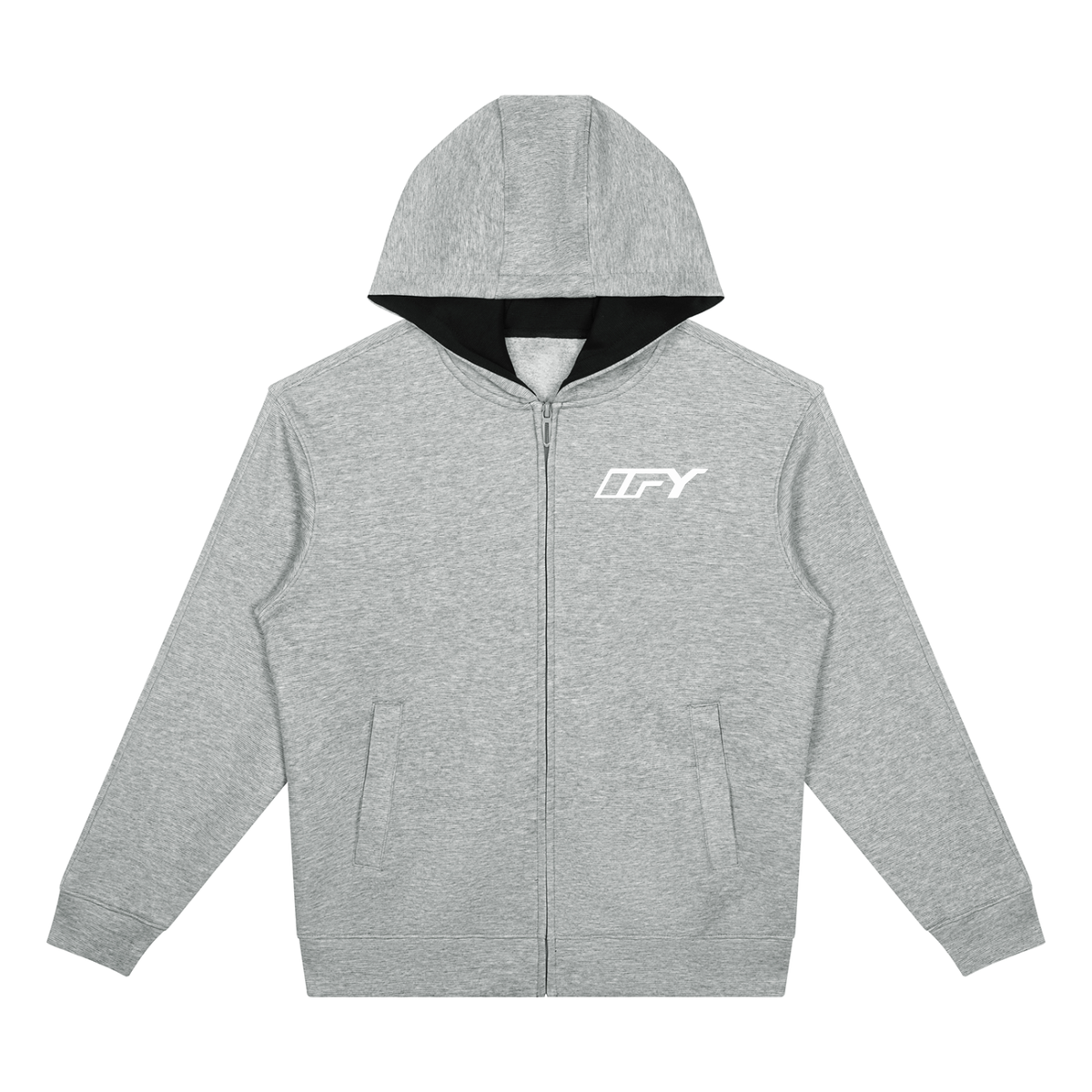 Unisex Drop Shoulder Full Zip Hoodie