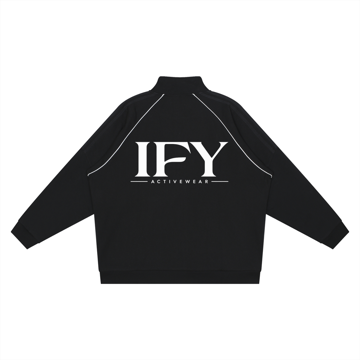 Reflection Striped Raglan Sleeve  Jacket