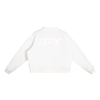 Essential Fleece Mock-Neck Crew Sweatshirt