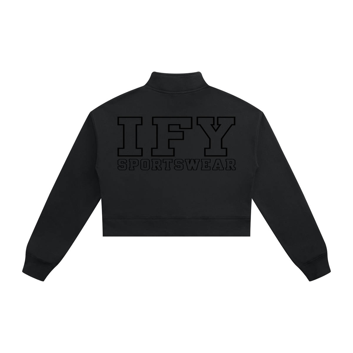 Crop Quarter-Zip Sweatshirt