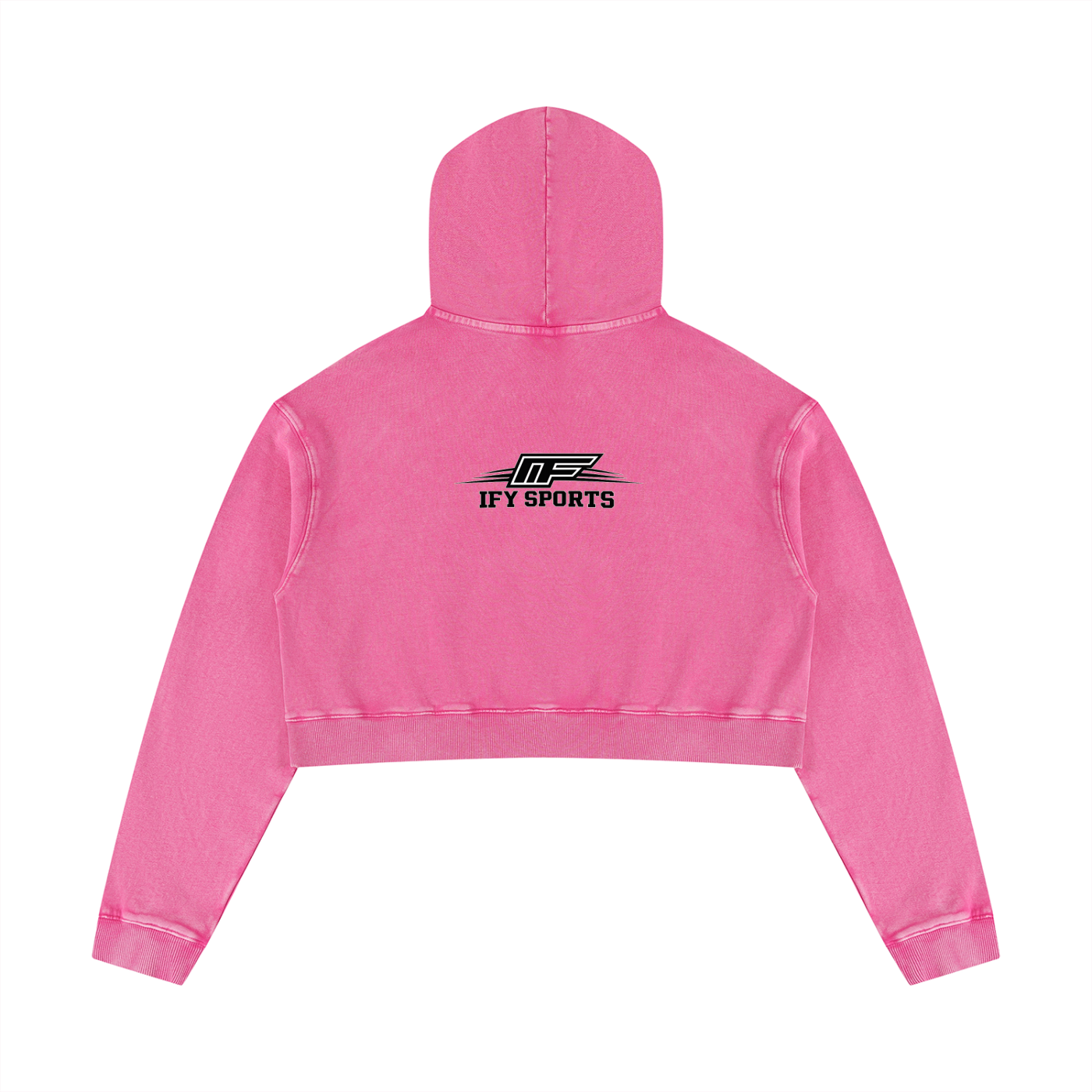 Elevate Your Everyday Look with Our Women's Mineral Washed Crop Hoodie