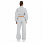 Women's Crop Mock Neck Sweatshirt