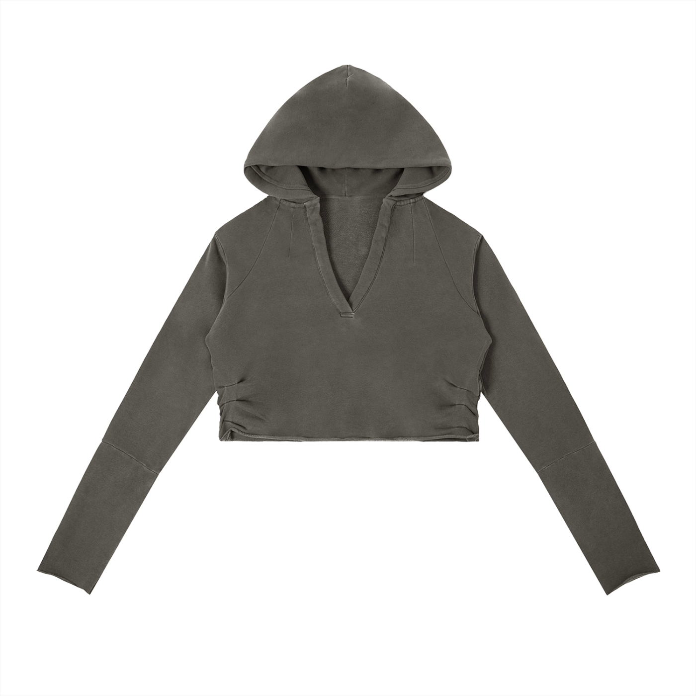 Vintage Washed Raw Edge Hoodie - Premium Fleece Gym Hoodie | BRACE