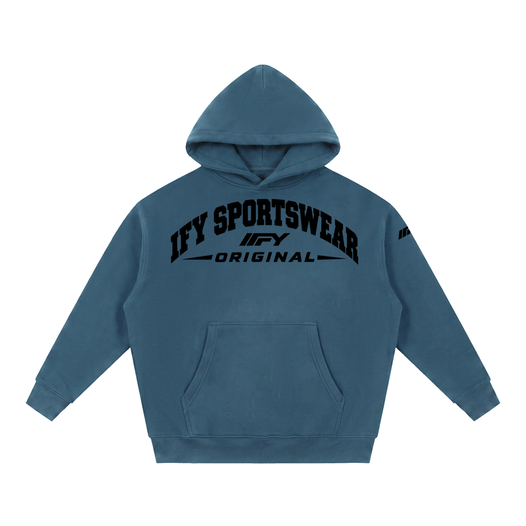 Oversized Boxy-Fit Fleece Hoodie