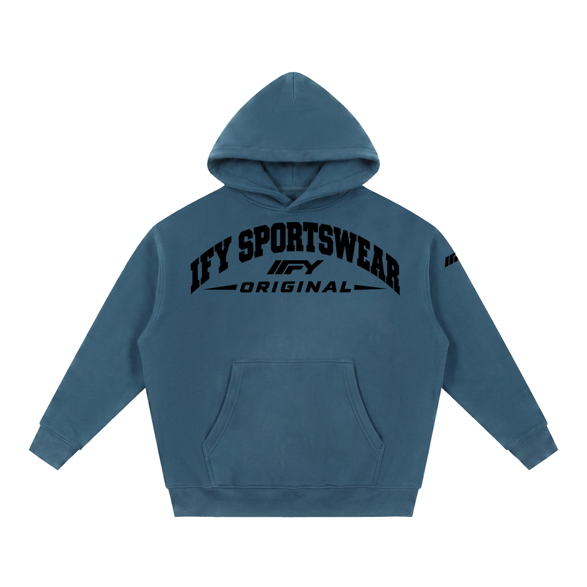 Oversized Boxy-Fit Fleece Hoodie
