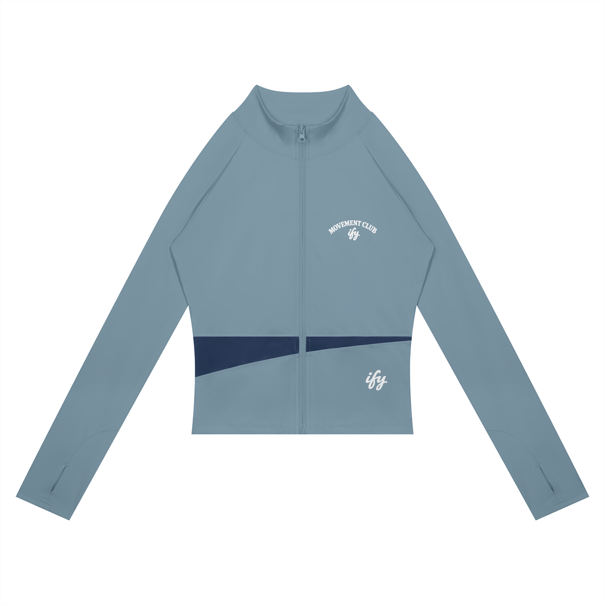 Panelled Cropped Full-Zip Yoga Jacket
