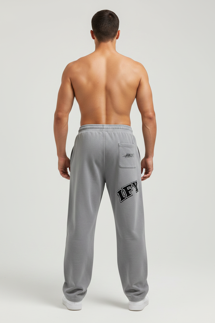 Unisex Vintage Washed Barrel Leg Sweatpants
