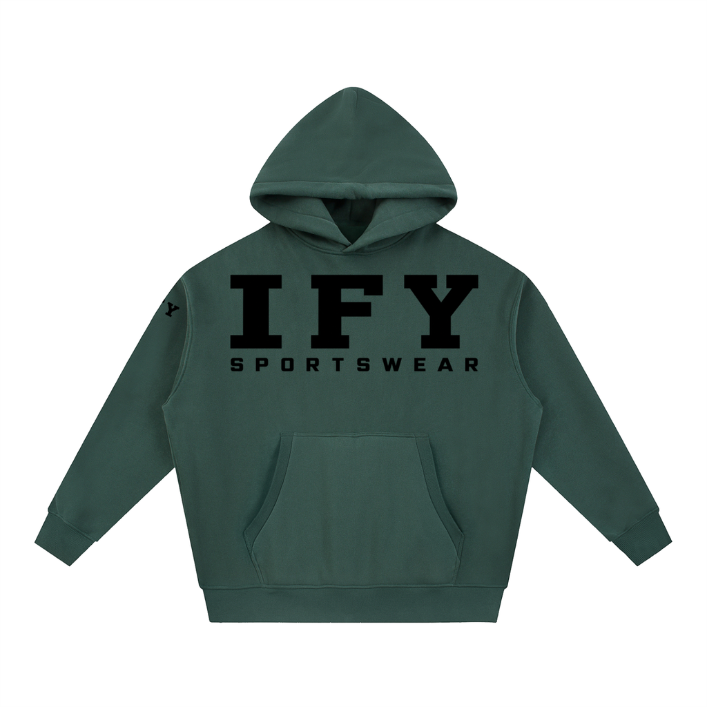 Essential Oversized Boxy Fit Fleece Hoodie