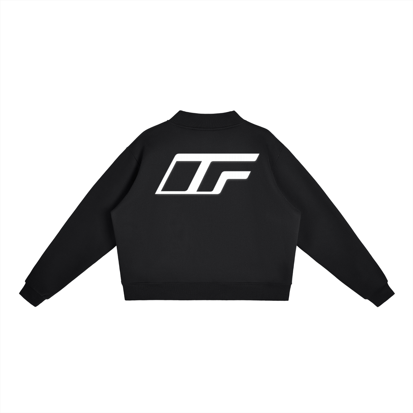Essential Fleece Mock-Neck Crew Sweatshirt