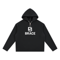 Oversized Fleece Hoodie - Premium Relaxed Fit Gym Hoodie | BRACE
