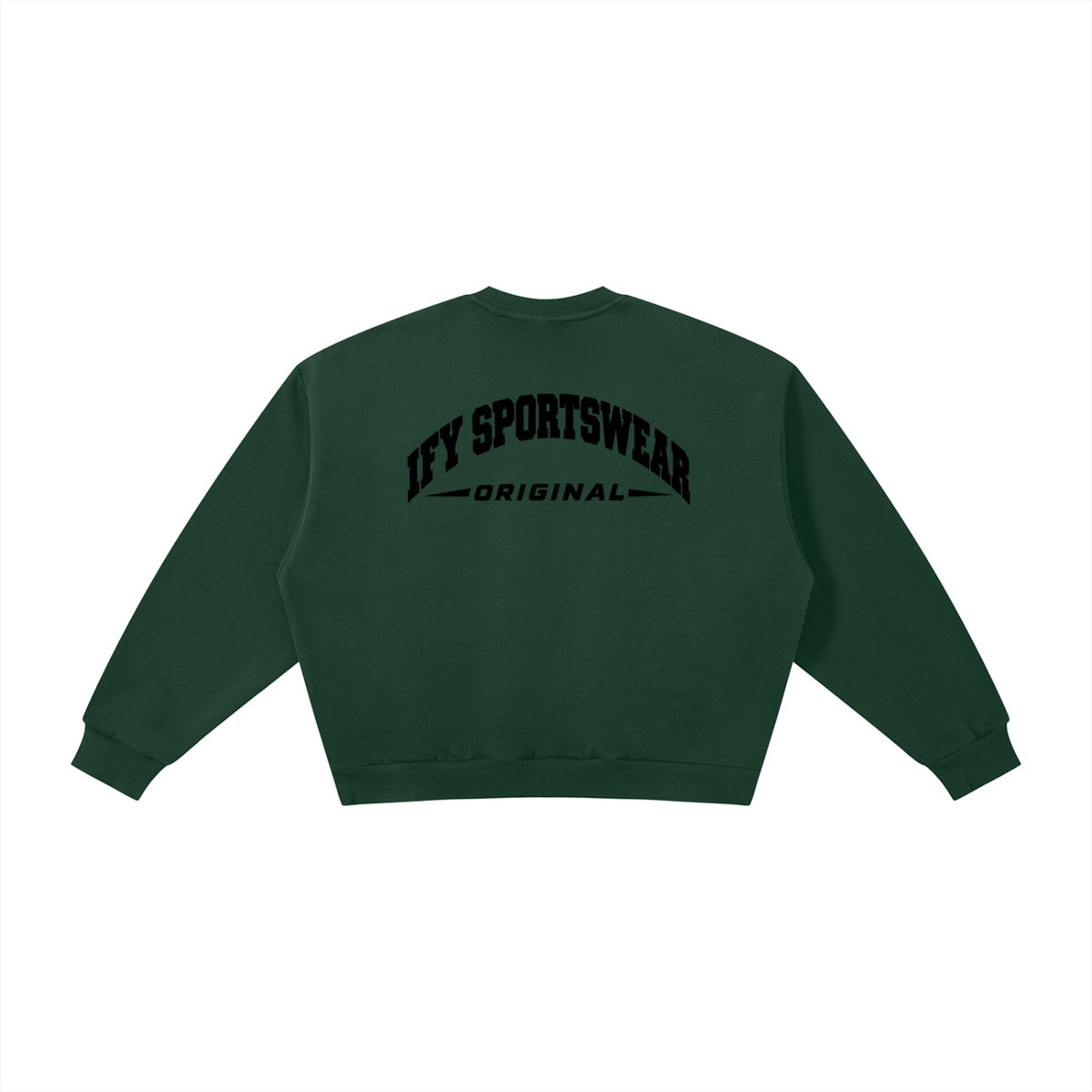 Boxy Fleece Crew-Neck Sweatshirt