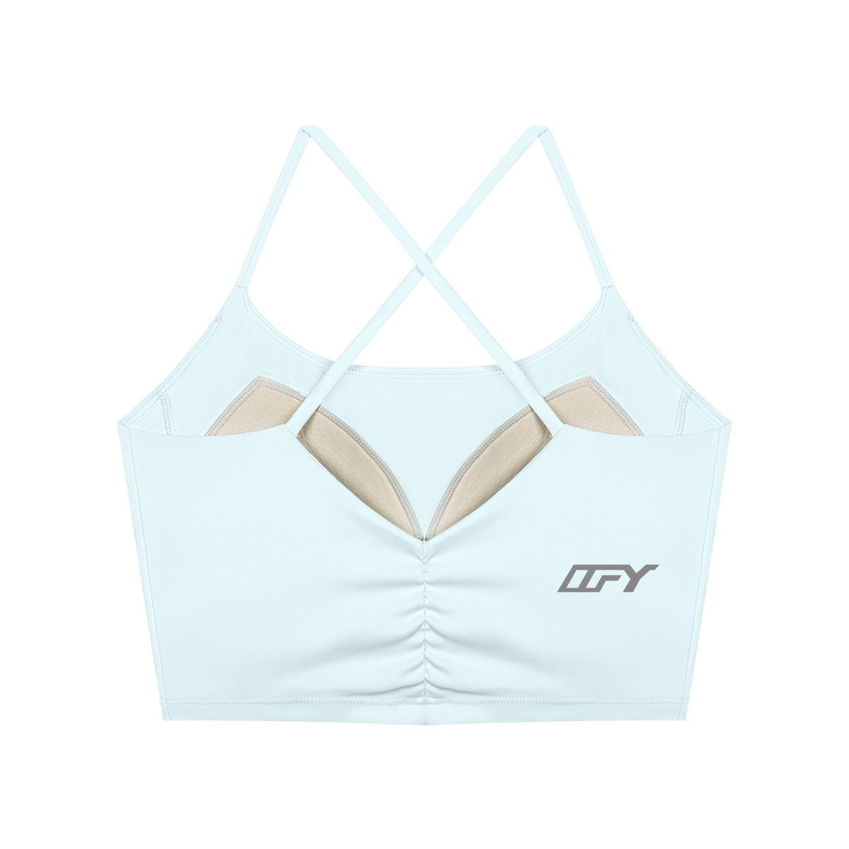 Ruched Cropped Yoga Tank Top