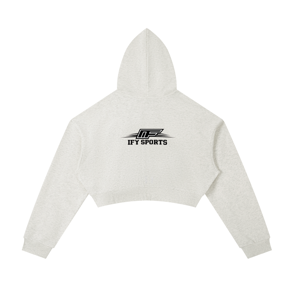 Essential Cropped Zip-Up Hoodie