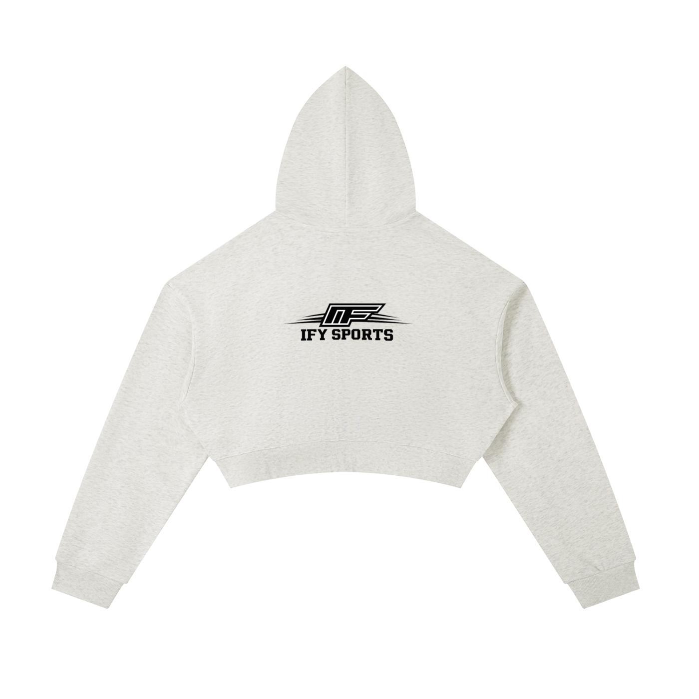 Essential Cropped Zip-Up Hoodie
