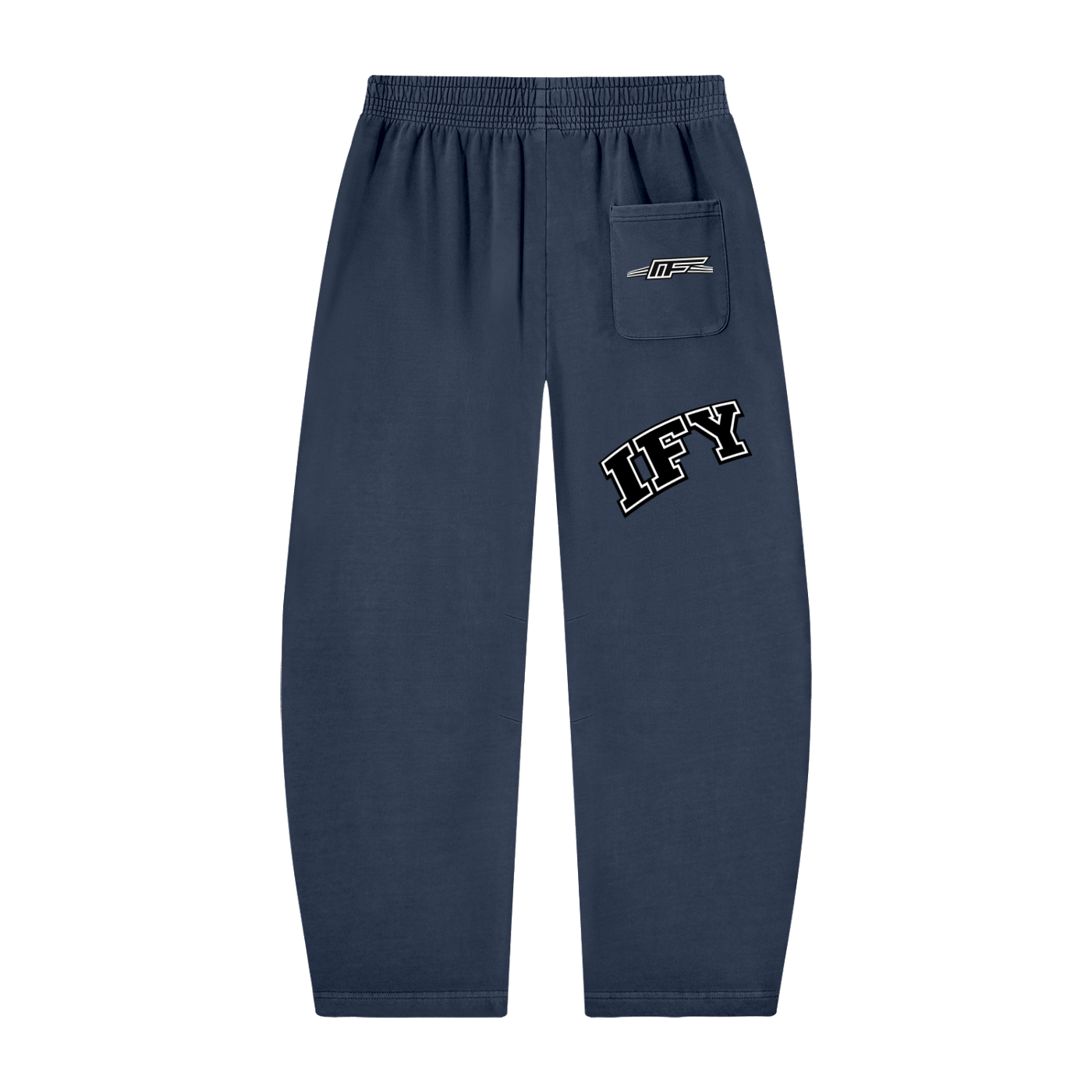 Unisex Vintage Washed Barrel Leg Sweatpants
