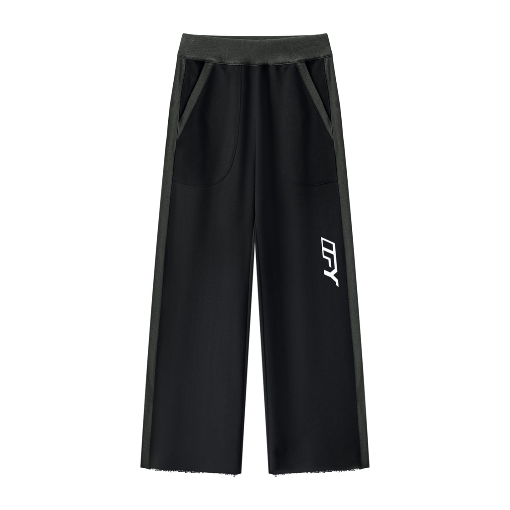 Women's Color Block Raw Hem Sweatpants