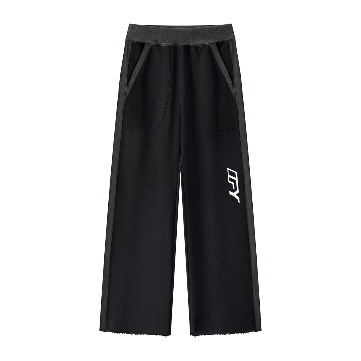 Women's Color Block Raw Hem Sweatpants