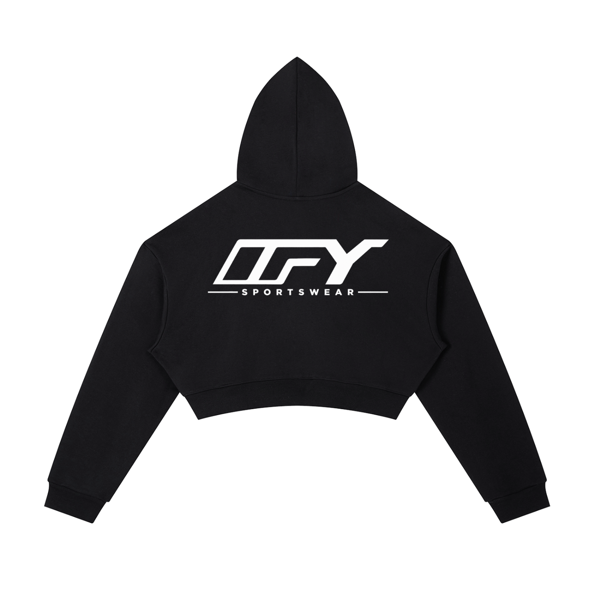 Essential Cropped Zip-Up Hoodie