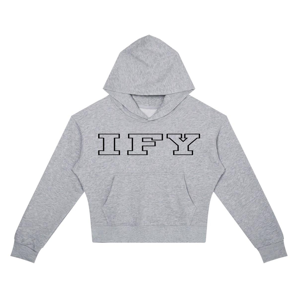 Crop Drop Shoulder Hoodie