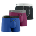 3-pack: IKON X Men's 3" Trunks - PlumGrey + Italia + Black