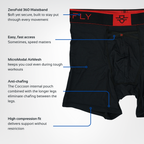 Aero Pro 9" Boxers - Black / Red