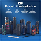 Leak Proof Thermal Steel Water Bottle, Insulated, Ash Navy, 320ml (11oz)