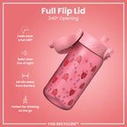 Leak Proof Kids' Water Bottle, Recyclon, Ladybugs, 350ml (12oz)