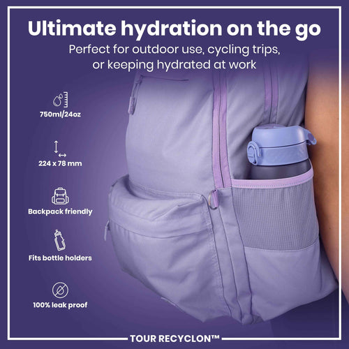 Bottle, Recyclon, Light Purple, 750ml