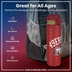 Leak Proof NFL Water Bottle, Stainless Steel, San Francisco 49ers, 600ml (20oz)