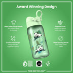 Leak Proof Kids' Water Bottle, Recyclon, Pandas, 350ml (12oz)