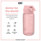 Leak Proof Kids Water Bottle, Recyclon, Rose Quartz, 350ml (12oz)