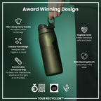 Bottle, Recyclon, Dark Green, 750ml