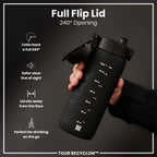 Bottle, Recyclon, Black, 750ml
