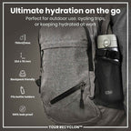 Bottle, Recyclon, Grey, 750ml