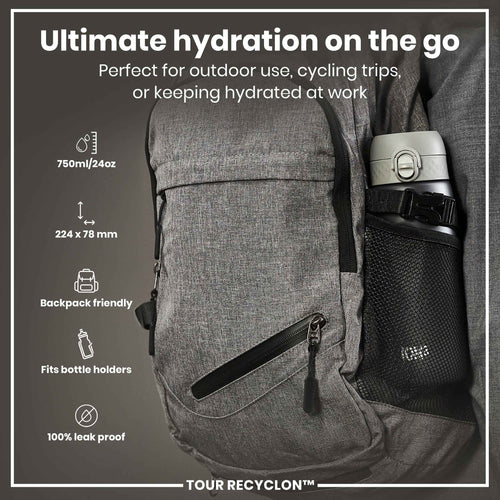 Bottle, Recyclon, Grey, 750ml
