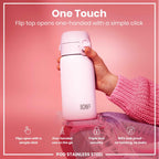 Leak Proof Kids Water Bottle, Stainless Steel, Lilac Dusk, 400ml (13oz)