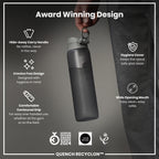 Leak Proof 1 litre Water Bottle, Recyclon, Grey, 1L